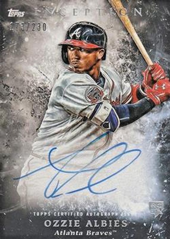 Ozzie Albies 2018 Topps Inception #RES-OA Rookie & Emerging Stars Autographs /299 RAW