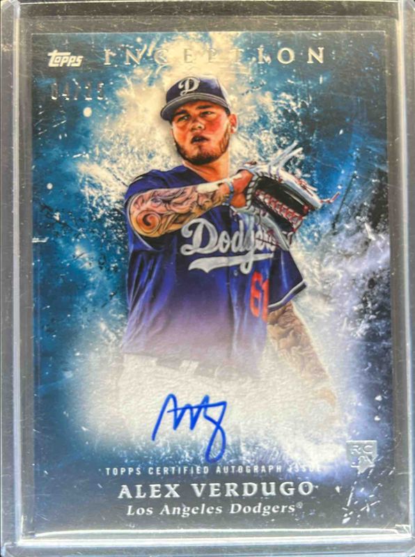 Alex Verdugo 2018 Topps Inception #RES-AV Rookie & Emerging Stars Autographs - Blue /25 RAW