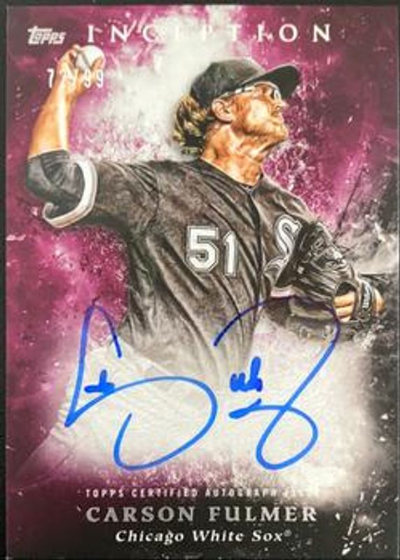 2018 Topps Inception #RES-CFU Rookie & Emerging Stars Autographs - Magenta /99