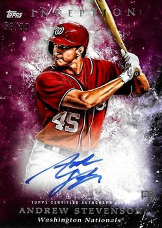 Andrew Stevenson 2018 Topps Inception #RES-AS Rookie & Emerging Stars Autographs - Magenta /99 RAW