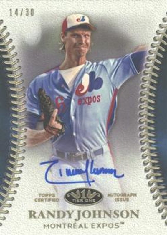 Randy Johnson 2018 Topps Tier One #T1A-RJ Tier One Autographs /40 RAW