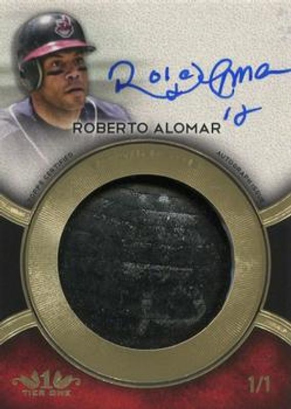 Roberto Alomar 2018 Topps Tier One #TABK-RA Tier One Autographed Bat Knobs /1 RAW