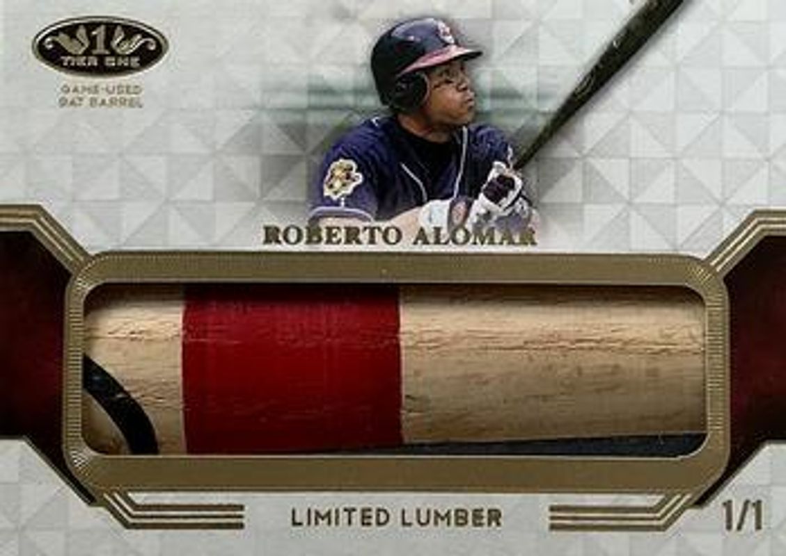 Roberto Alomar 2018 Topps Tier One #T1LL-RAL Tier One Limited Lumber /1 RAW