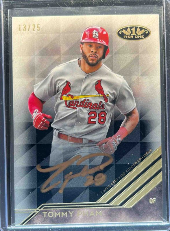 Tommy Pham 2018 Topps Tier One #BA-TP Break Out Autographs Bronze Ink /25 RAW