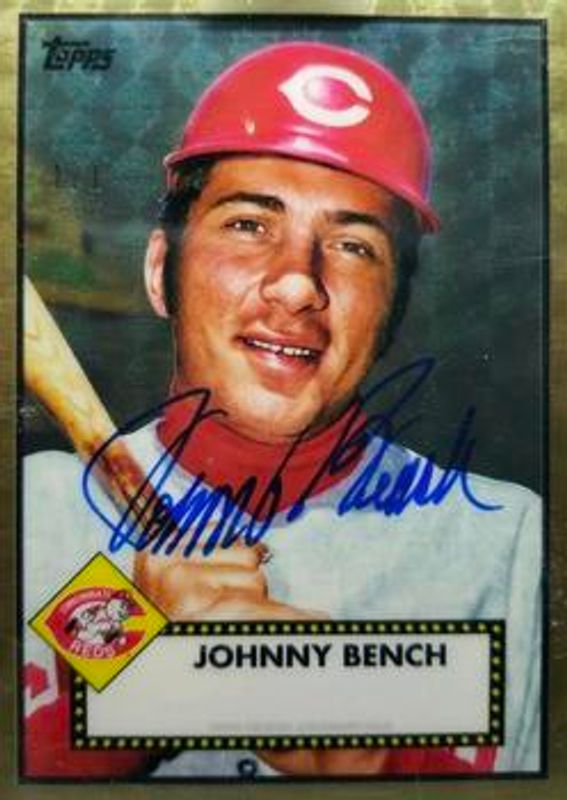 Johnny Bench 2018 Topps Transcendent #52S-JB 1952 SuperFractor Autographs /1 RAW