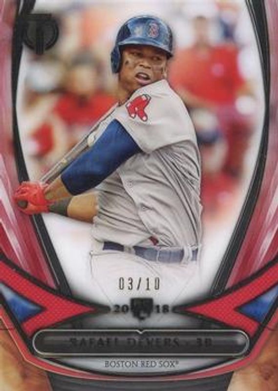 Rafael Devers 2018 Topps Tribute #18R-1 2018 Rookies - Red /10 RAW