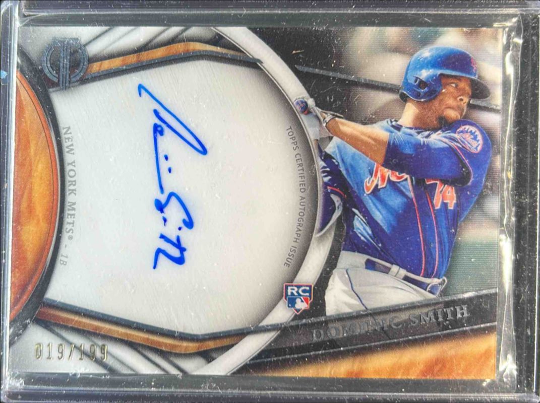 Dominic Smith 2018 Topps Tribute #TA-DS Autographs /110 Rookie RAW
