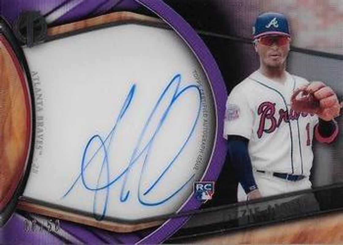 Ozzie Albies 2018 Topps Tribute #TA-OAL Autographs - Purple /50 Rookie RAW