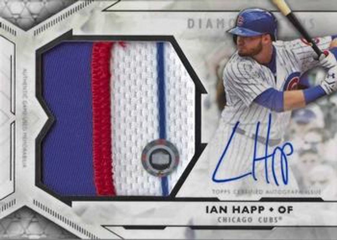 Ian Happ 2018 Topps Diamond Icons #AJPA-IH Autographed Authenticated Jumbo Patches /25 RAW