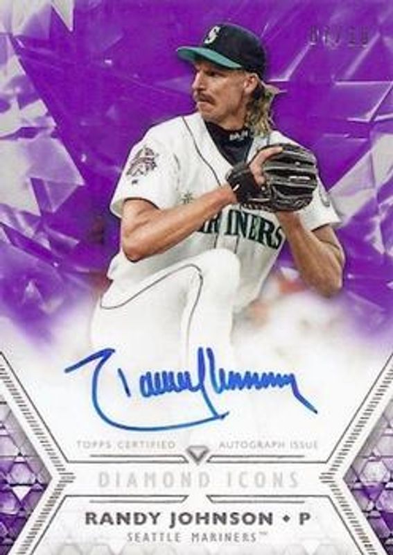 Randy Johnson 2018 Topps Diamond Icons #AC-RJO Purple /10 RAW
