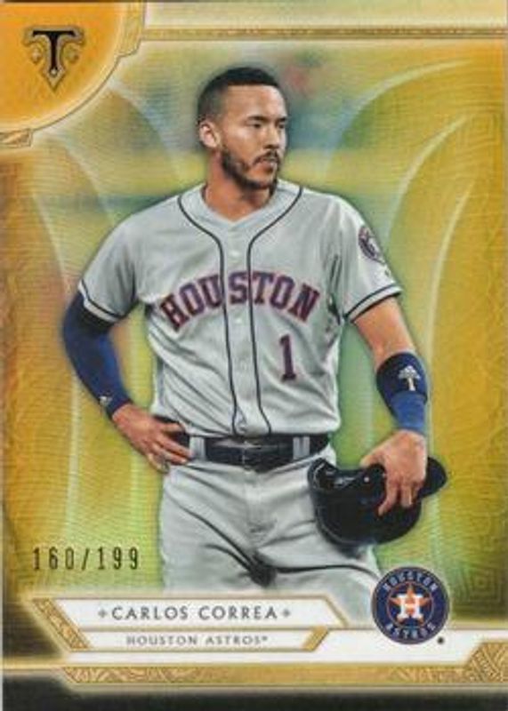 Carlos Correa 2018 Topps Triple Threads #14 Amber /199 RAW