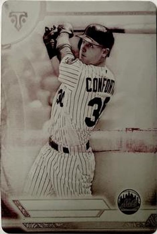 Michael Conforto 2018 Topps Triple Threads #40 Printing Plates Magenta /1 RAW