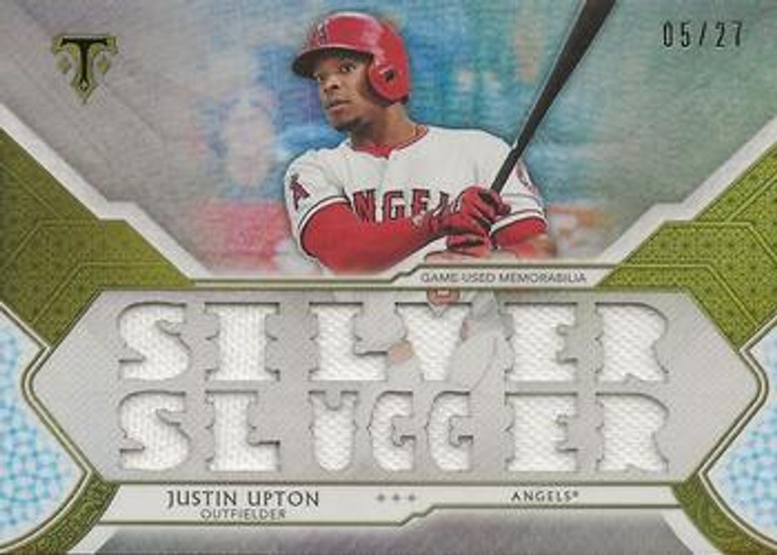 Justin Upton 2018 Topps Triple Threads #TTR-JU3 Relics - Silver /27 RAW