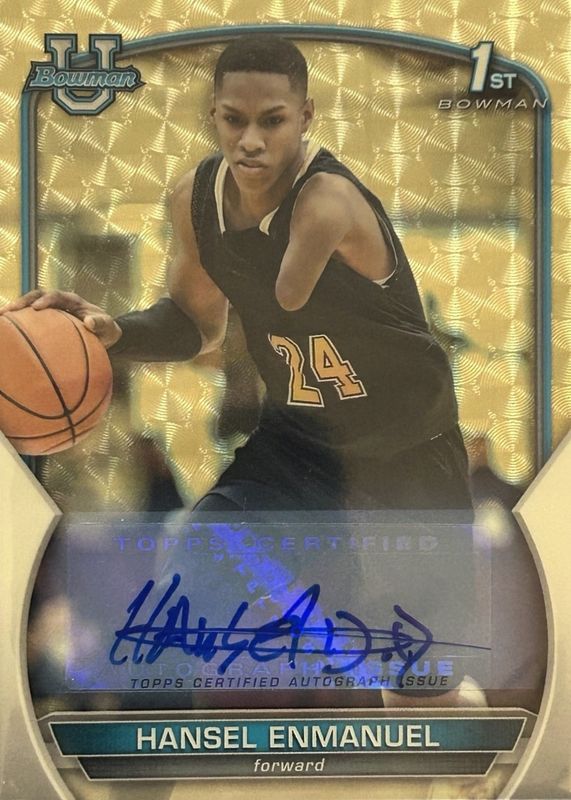 2022 Bowman Chrome University #52 Prospect Autographs - Superfractor /1 (1st)