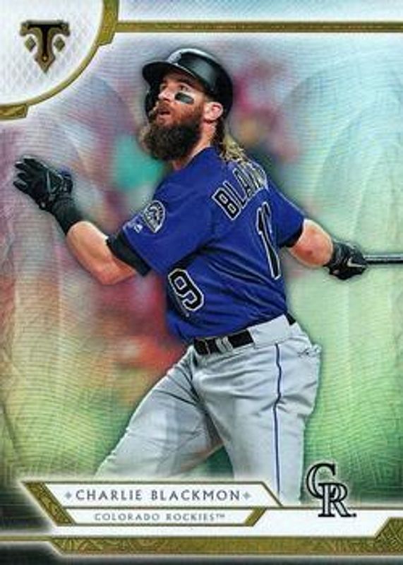 Charlie Blackmon 2018 Topps Triple Threads #2 Base RAW