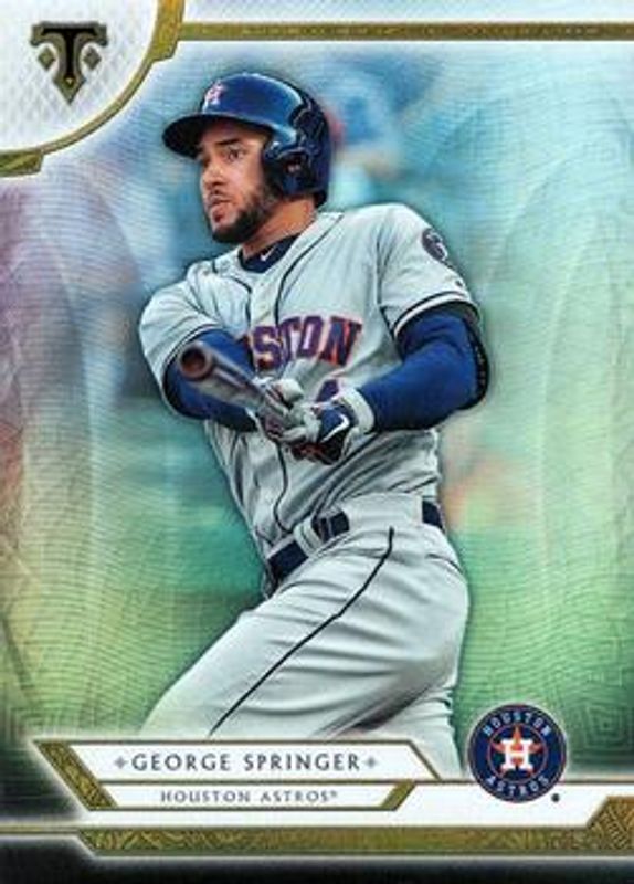 George Springer 2018 Topps Triple Threads #91 Base RAW