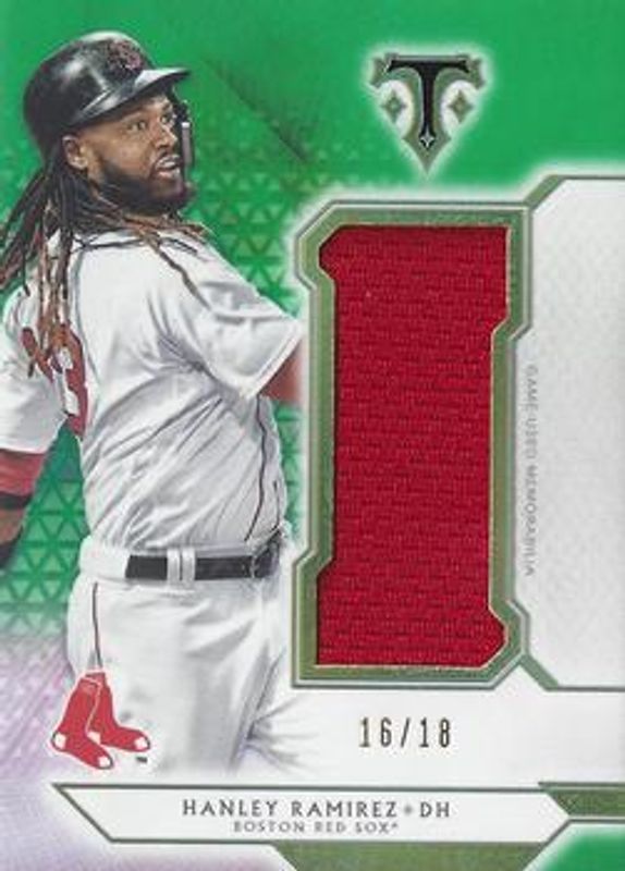 2018 Topps Triple Threads #SJR-HR2 Single Jumbo Relics - Emerald /18