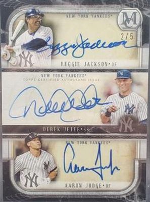 2018 Topps Museum Collection #TA-JJJ Triple Autographs /5