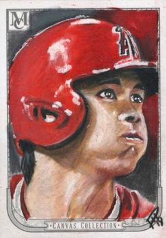 Shohei Ohtani 2018 Topps Museum Collection #CC-26 Canvas Collection Originals /1 Rookie RAW