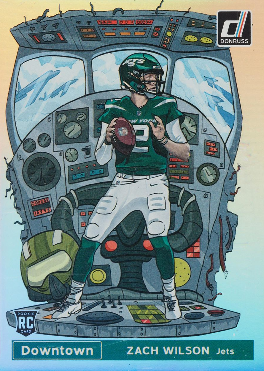 Zach Wilson 2021 Donruss #DT-34 Downtown /(SSP) Price Guide