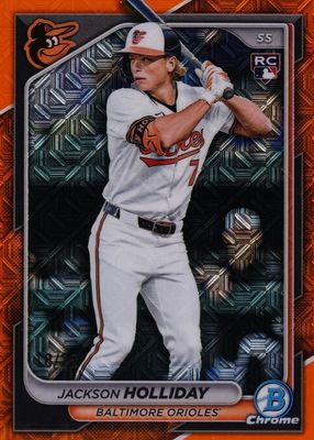 2024 Bowman Chrome Mega Box #26 Orange Mojo Refractor /25