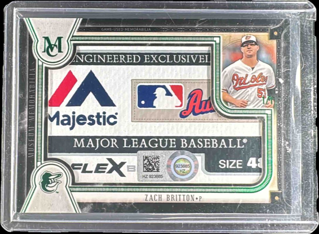 2018 Topps Museum Collection #MM-ZB Museum Memorabilia - Laundry Tag /1