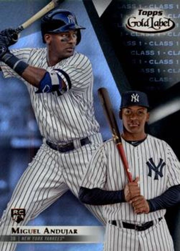 Miguel Andujar 2018 Topps Gold Label #75 Class 1 - Black Rookie RAW