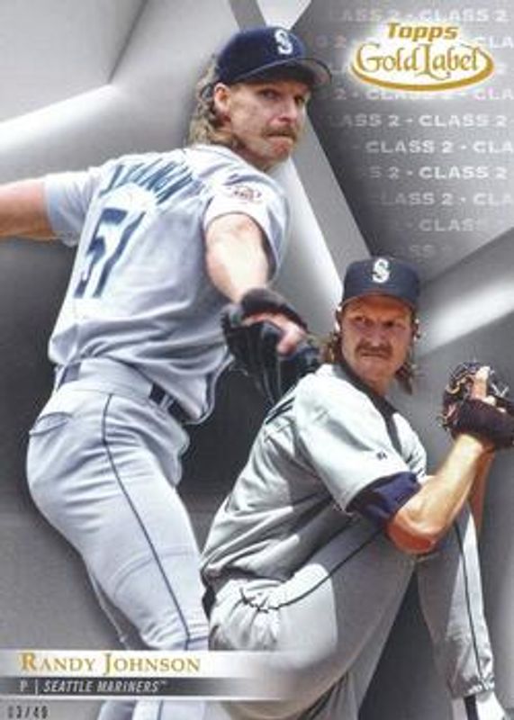 Randy Johnson 2018 Topps Gold Label #88 Class 2 - 5x7 /49 RAW