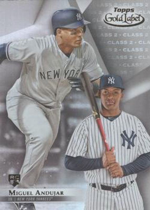 Miguel Andujar 2018 Topps Gold Label #75 Class 2 Rookie RAW