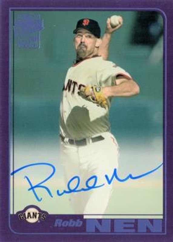 2018 Topps Archives #FFA-RN Fan Favorites Autographs - Purple /150