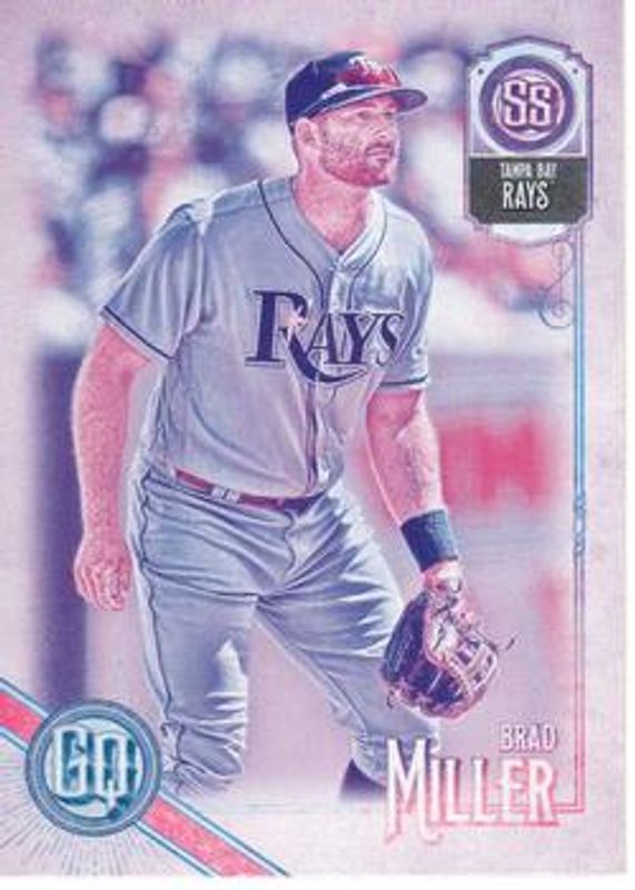 Brad Miller (MLB) 2018 Topps Gypsy Queen #44 Missing Black Plate RAW