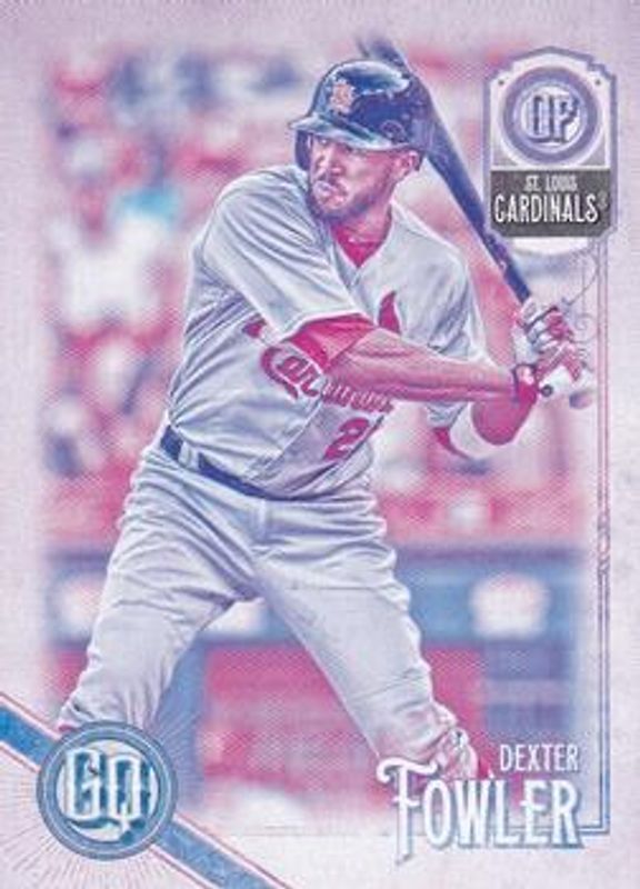 Dexter Fowler 2018 Topps Gypsy Queen #261 Missing Black Plate RAW