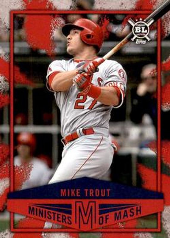 Mike Trout 2018 Topps Big League #MI-10 Ministers of Mash RAW