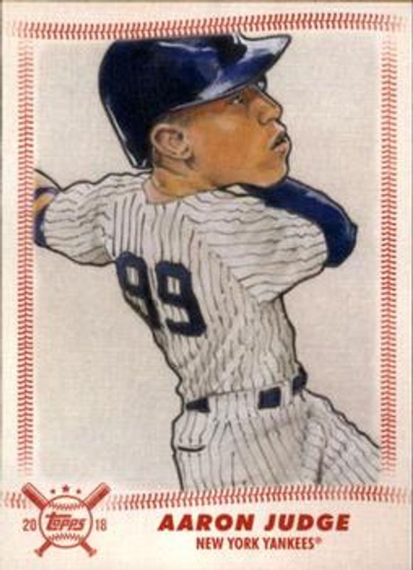 Aaron Judge 2018 Topps Big League #SCR-AJ Star Caricature - Reproductions RAW