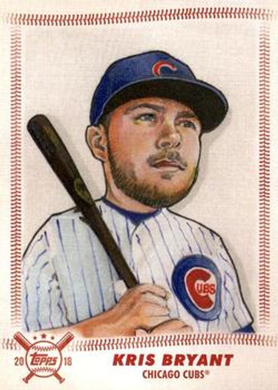 Kris Bryant 2018 Topps Big League #SCR-KB Star Caricature - Reproductions RAW