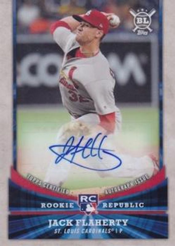 Jack Flaherty 2018 Topps Big League #RR-JF Rookie Republic Autographs RAW