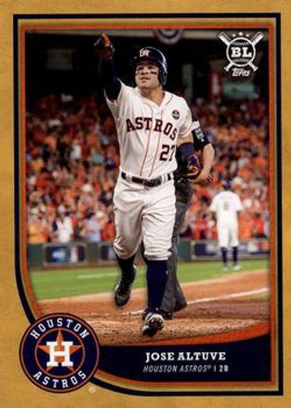 Jose Altuve 2018 Topps Big League #104 Gold RAW