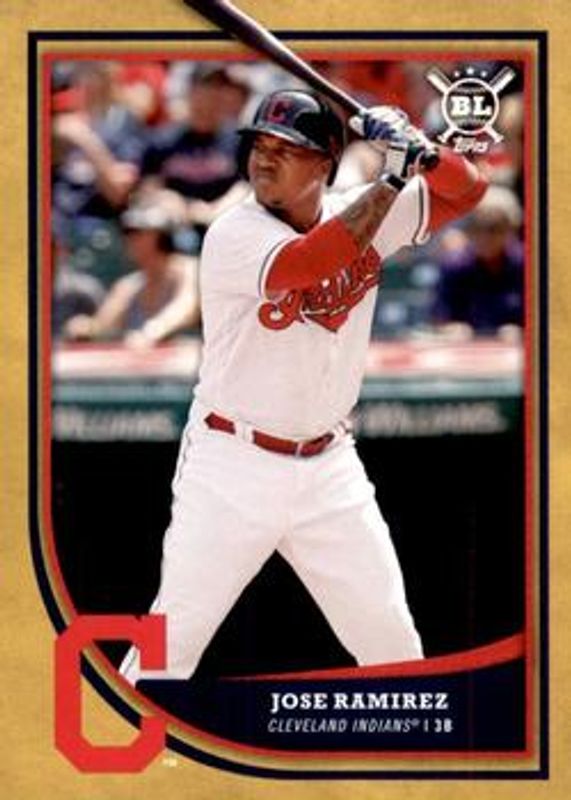 Jose Ramirez 2018 Topps Big League #85 Gold RAW
