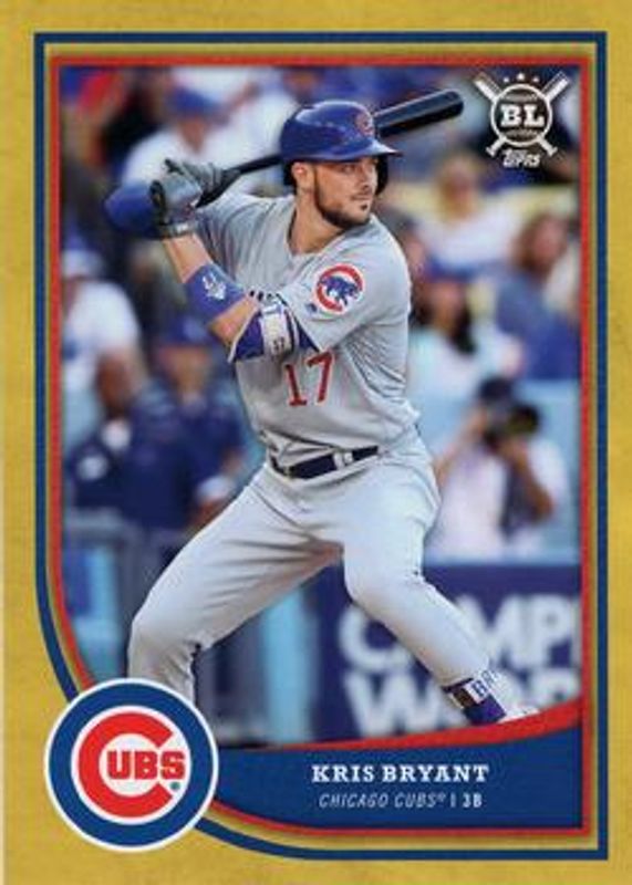 Kris Bryant 2018 Topps Big League #300 Gold RAW