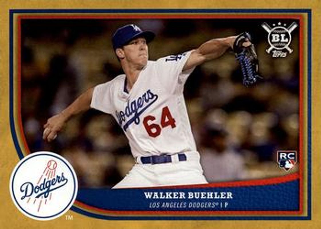 Walker Buehler 2018 Topps Big League #116 Gold Rookie RAW
