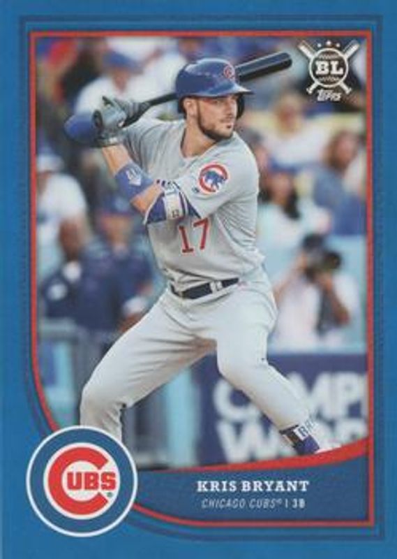 Kris Bryant 2018 Topps Big League #300 Blue RAW