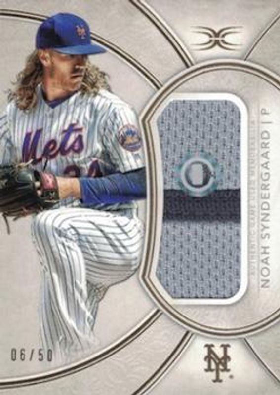 Noah Syndergaard 2018 Topps Definitive Collection #DJRC-NS Jumbo Relic Collection /40 RAW