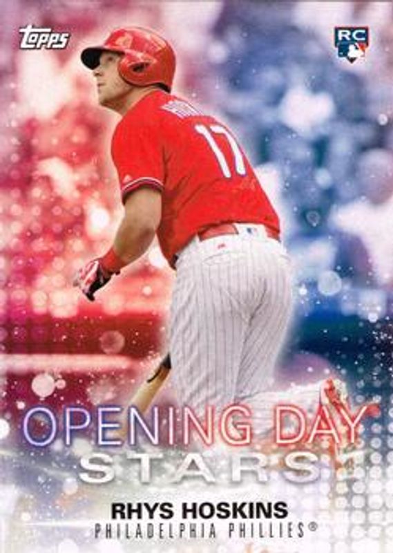 Rhys Hoskins 2018 Topps Opening Day #ODS-RH Opening Day Stars Rookie RAW
