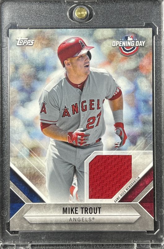 Mike Trout 2018 Topps Opening Day #ODR-MT Opening Day Relics RAW