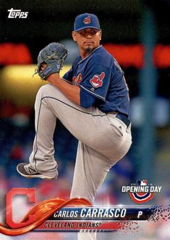 Carlos Carrasco 2018 Topps Opening Day #37 Base RAW