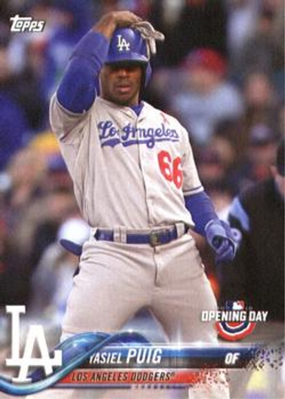 Yasiel Puig 2018 Topps Opening Day #57 Base RAW