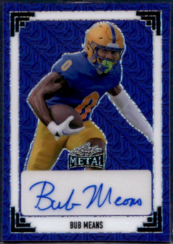 Bub Means 2024 Leaf Metal #91A-BM1 91 Leaf Autographs - Mojo Purple /7 Rookie RAW