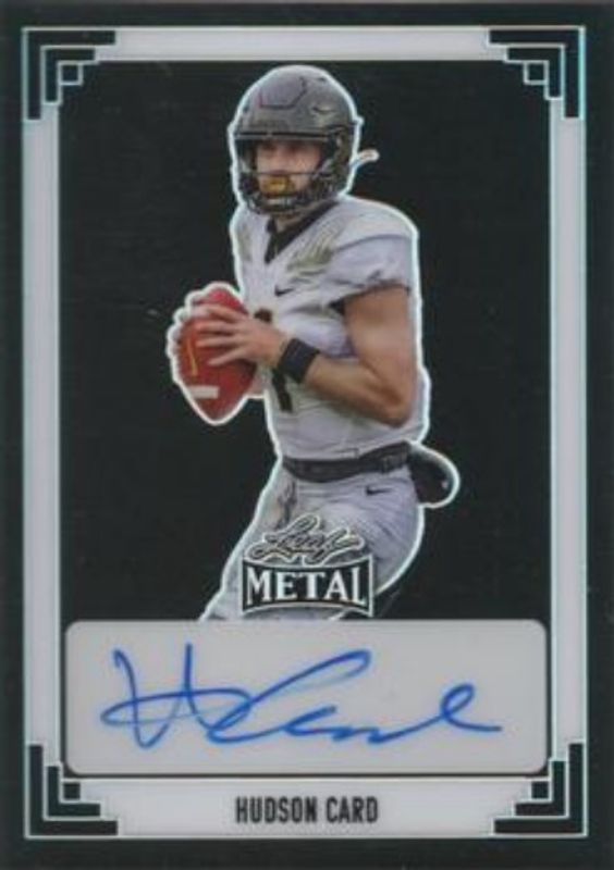Hudson Card 2024 Leaf Metal #91A-HC1 91 Leaf Autographs - Prismatic Black /6 RAW
