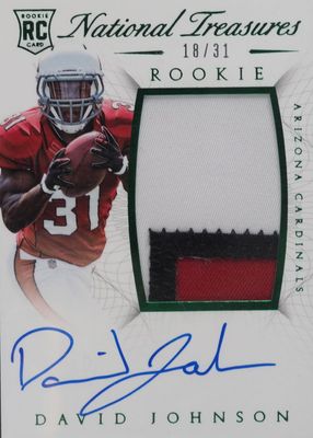 2015 National Treasures #108 Rookie Patch Auto - Numbers Green (/31)