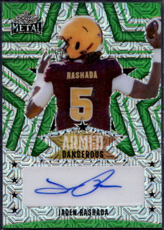 2024 Leaf Metal #AD-JR1 Armed & Dangerous Autographs - Mojo Green /4